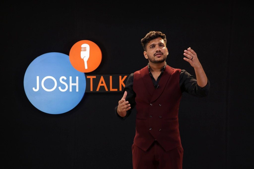 shivansh garg from 100x engine at josh talks
