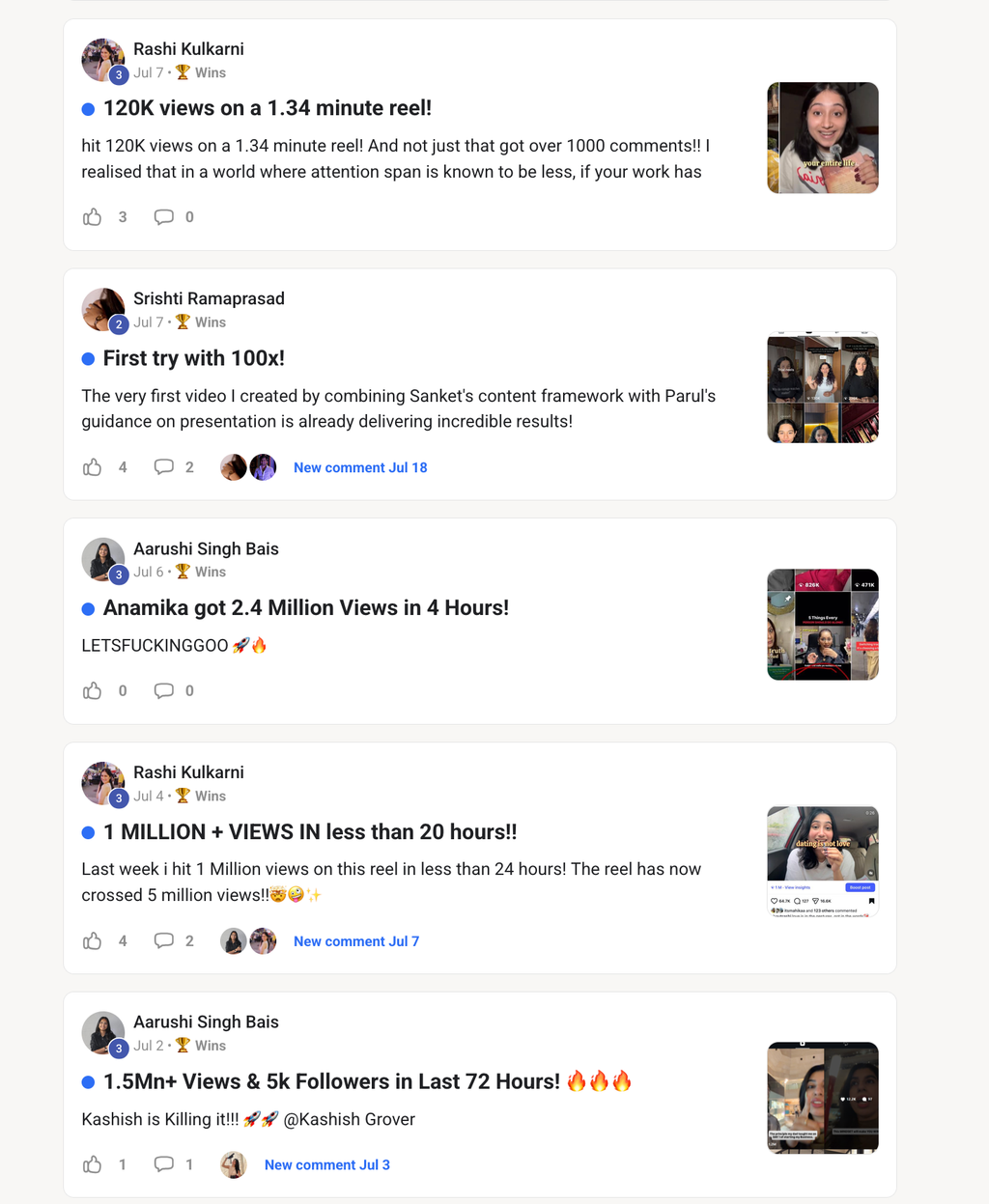 100x engine results and reviews